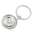 Spinning Gyro Disc Design Key Ring